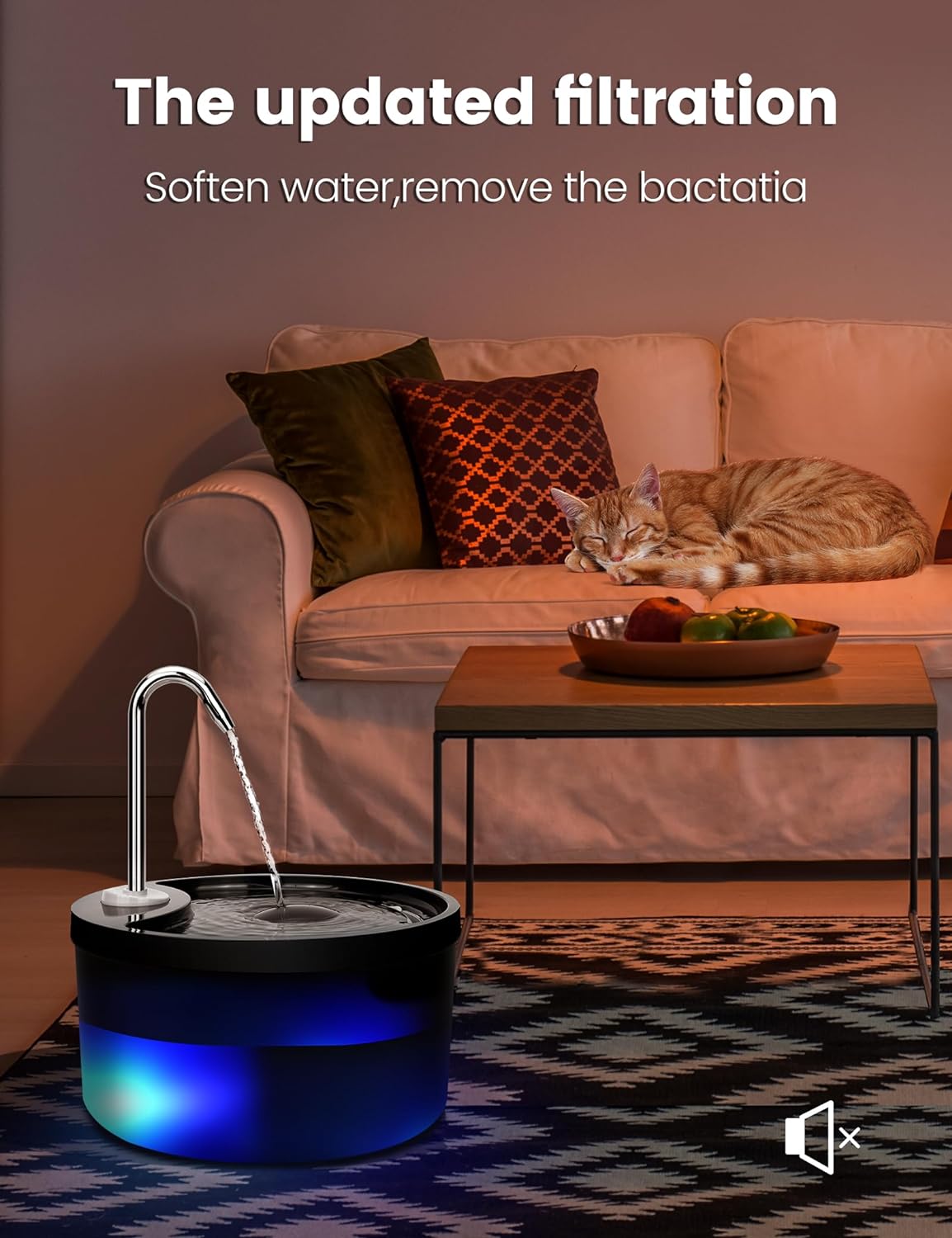 SipTap®️ Pet Water Fountains - Black Round