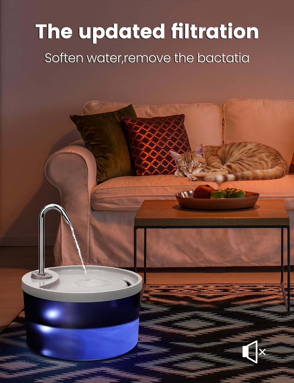 SipTap®️ Pet Water Fountains - White Round