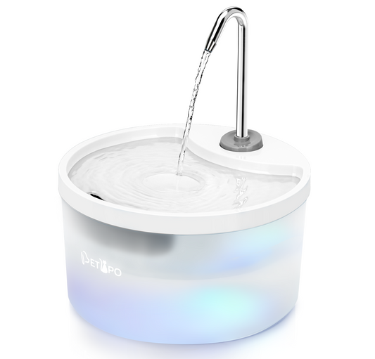 SipTap®️ Pet Water Fountains - White Round